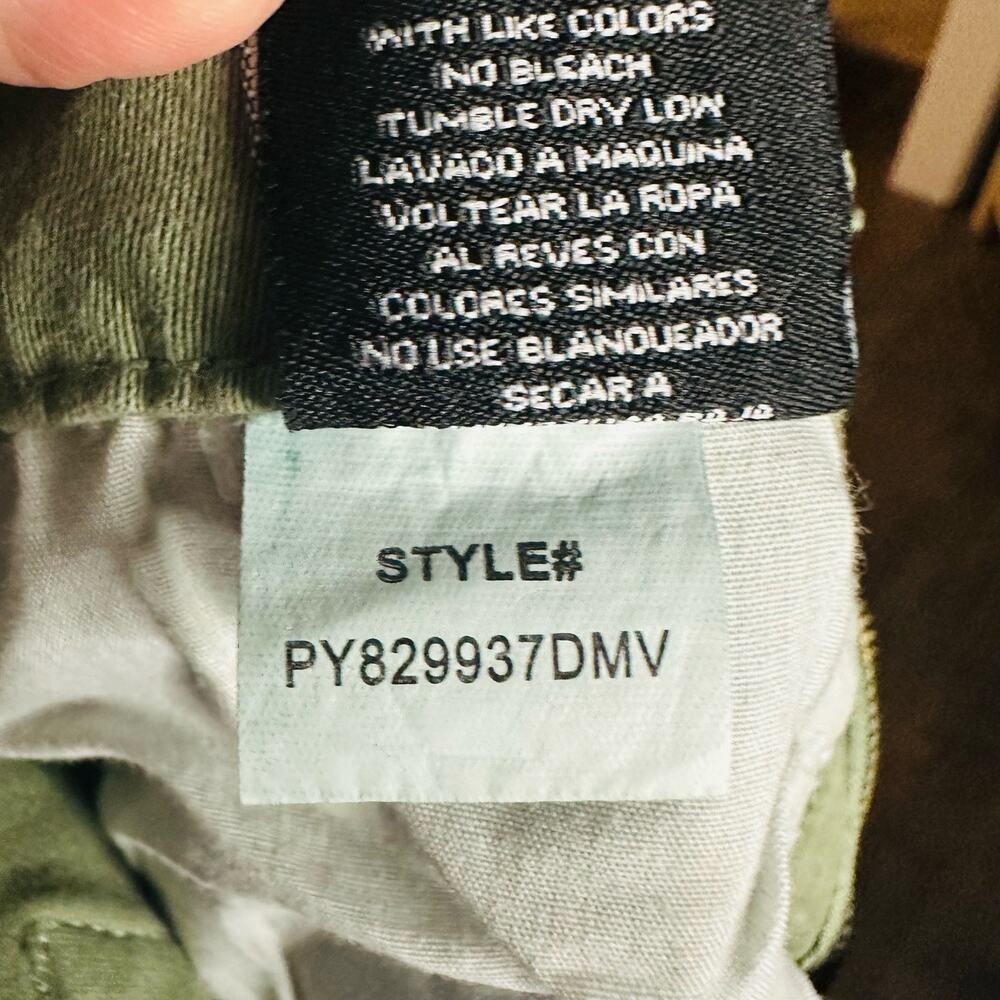 FAITH OVER FEAR Women's Army Green Distressed Skinny Jeans Size Small - Picture 9 of 10